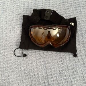 Velvet Black and Brown Ski Goggles